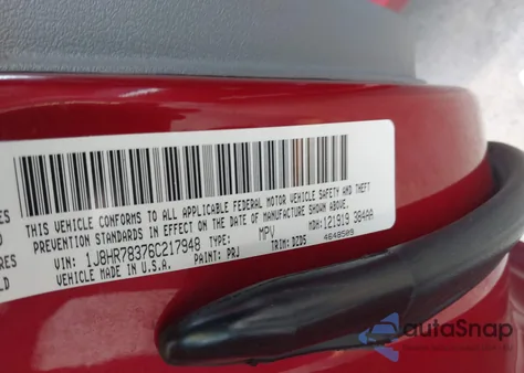 2006 Jeep Grand Cherokee Srt8 z USA, uszkodzony, nr VIN 1J8HR78376C217948